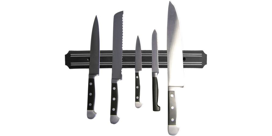 Portacoltelli magnetico Hygostar, 55 cm, per coltelli e forbici