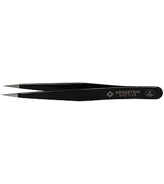 ESD SMD MINI tweezers 85mm form OC stainless steel, dissipative
