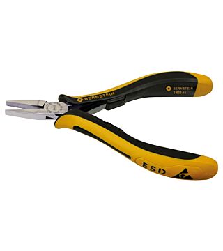 ESD flat nose pliers CLASSICline smooth gripping surfaces 120mm conductive
