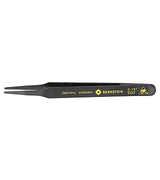 ESD plastic precision tweezers 120mm form 2a tip 2mm wide
