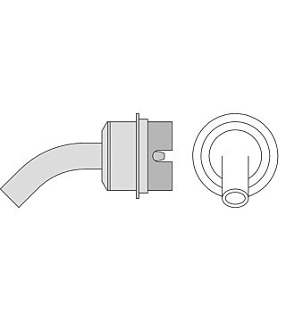 NR06 Hot air round nozzle, D: 6 mm, 45