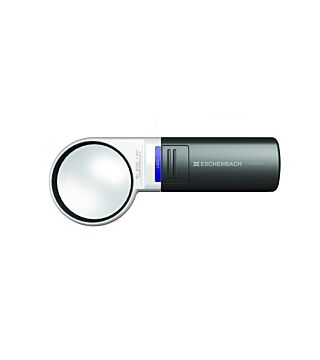 Flashlight magnifier mobilux® LED, asphär. 5x, 20 dpt., D=58 mm
