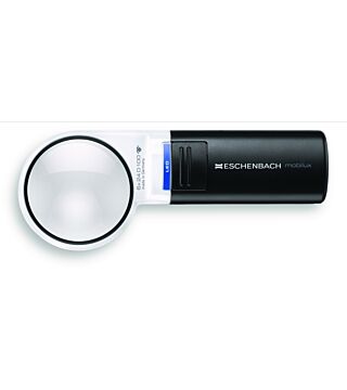 Flashlight magnifier mobilux® LED, asphär. 6x, 24 dpt., D=58 mm