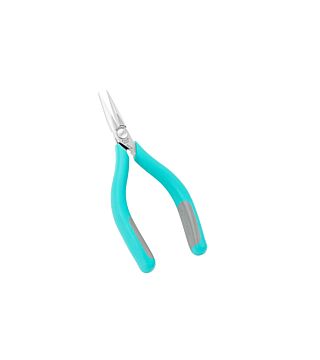 Needle nose pliers with very precise, smooth and half-rounded jaws.