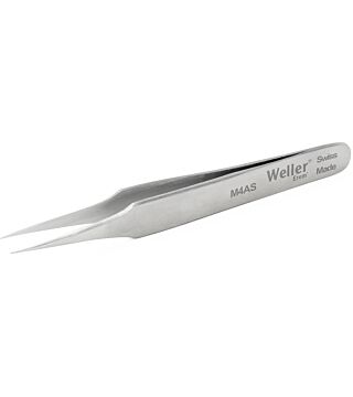 Weller Erem M4AS Micro Tweezer Straight And Pointed Tip 90 Mm From Stainless Steel 