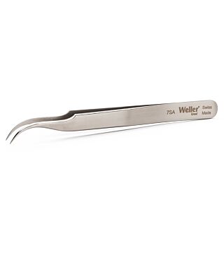 Weller Erem 7SA Precision Tweezer Curved Relieved With Pointed Tips Excellent Handling In Confined Spaces