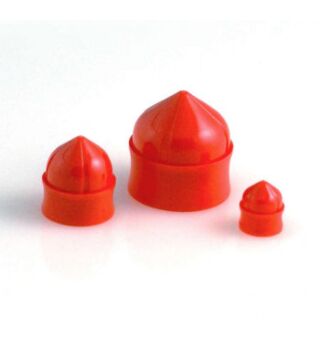 Stopper for cartridge for low and high viscosity media, 30cm³/55cm³, PE, red