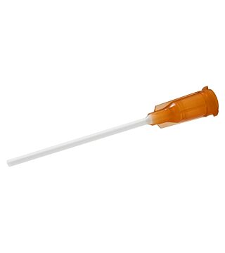 Dosing needle flexible, 1.5", amber, Gauge 15, ID= 1.25 mm
