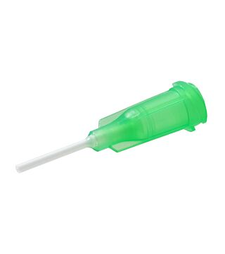 Dosing needle flexible, 0.5", green, Gauge 18, ID= 0.84 mm
