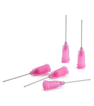 Dosing needle pink, 1", straight, Gauge 20, ID: 0.61 mm