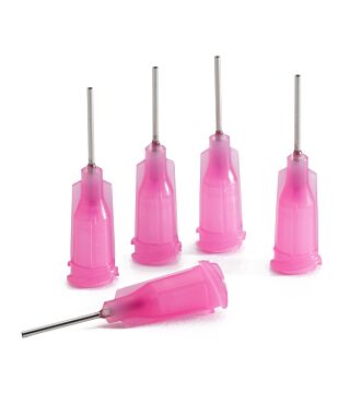 Dosing needle pink, 0.5", straight, Gauge 20, ID= 0.61 mm