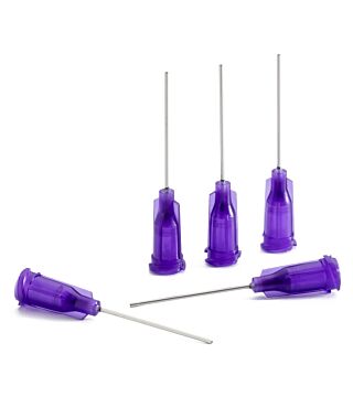 Dosing needle purple, 1", straight, Gauge 21, ID= 0.51 mm