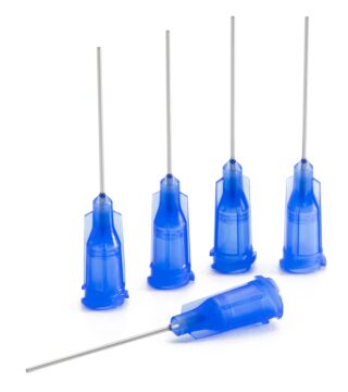 Dispensing needle blue, 1", straight, Gauge 22, ID= 0.41 mm
