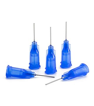Dispensing needle blue, 0.5", straight, Gauge 22, ID= 0.41 mm