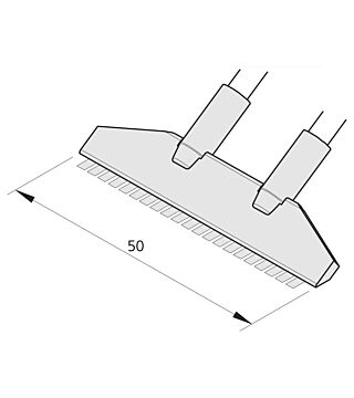 Soldering tip blade-shaped, 50 x 2.2 mm, C420283