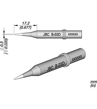 Soldering tip for 14S, CLASSIC-series, B03D