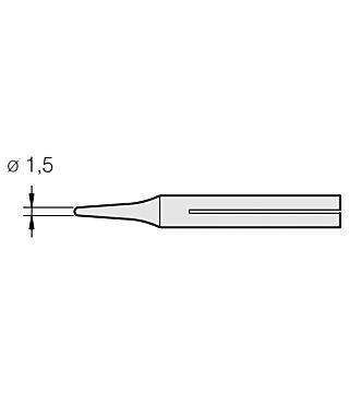 Soldering tip for 14ST, CLASSIC-series, B10D
