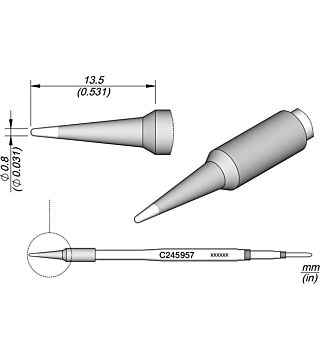Soldering tip conical, D: 0.8 mm, C245957