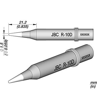 Soldering tip for 30ST/40ST/SL2020 and IN2100, CLASSIC series, R10D