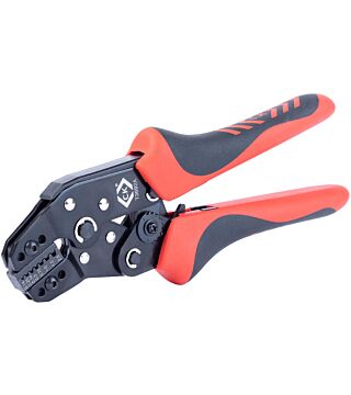 Crimping pliers with ratchet mechanism for wire end ferrules, 0.14-2.5 mm²