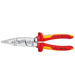 Electric pliers, chrome-plated, Ø 15 mm / 50 mm², 200 mm