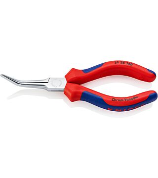 Gripping pliers (needle nose pliers), chrome-plated, 160 mm