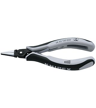 ESD Precision Electronic Gripping Pliers, flat