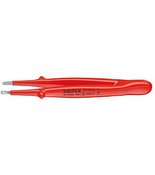 Precision tweezers straight, insulated, 147 mm
