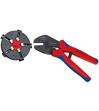MultiCrimp, crimping pliers with changeable magazine, incl. 5 crimping dies, 250 mm