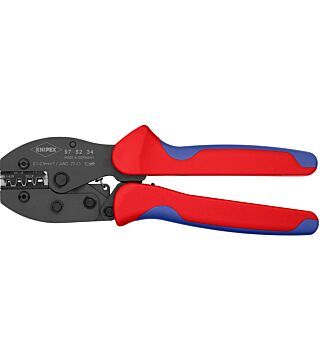 PreciForce® crimping pliers, burnished, for uninsulated open connectors (2.8 + 4.8 mm), 220 mm, sales packaging