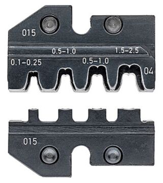 Crimpeinsatz für unisolierte, offene Steckverbinder 2,8 + 4,8 mm