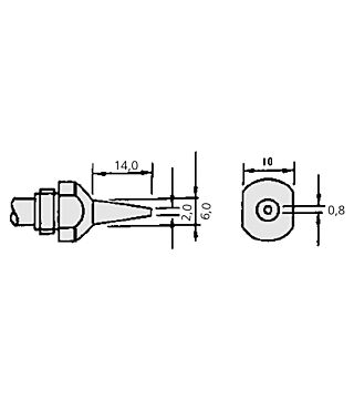 Desoldering nozzle for SC-7000Z 0.8 mm