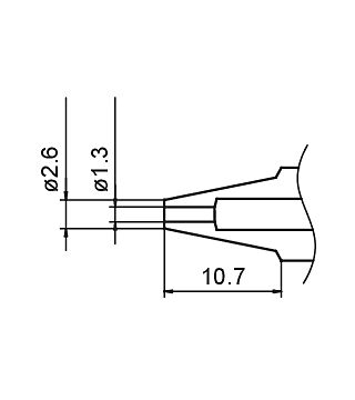 Desoldeerpistool Ø 1,3 mm