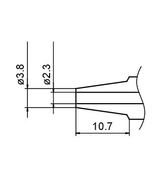 Desoldeerpistool Ø 2,3 mm