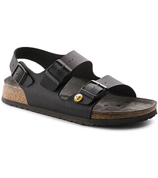 ESD sandals MILANO 634790, Birko Flor, black, narrow