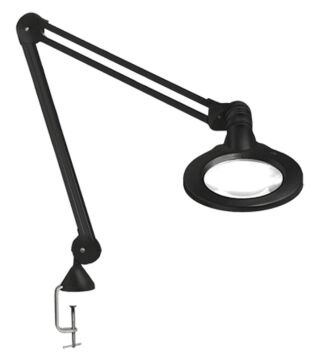 KFM ESD LED magnifying lamp, 3 dpt., 1.75x, black