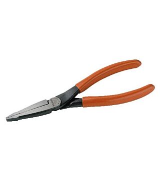 Flat nose pliers, burnished, 140 mm