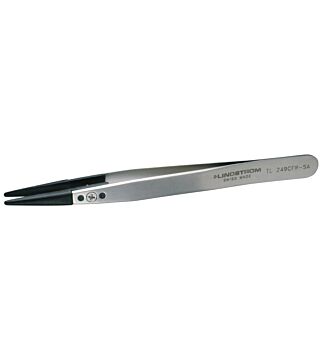Tweezers with interchangeable fibreglass tips, thick tips, 130 mm