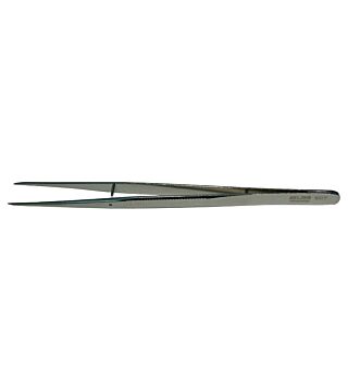 Pointed tweezers, special steel, polished, nickel-plated, 155 mm