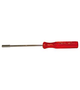 Adjusting screwdriver for slotted axes