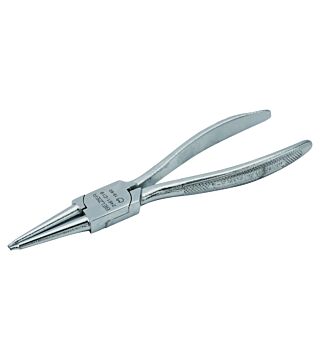 Pliers for internal circlips with straight jaws, chrome-plated