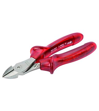 side cutters with insulated acetylcellulose handles, nickel and chrome-plated, 160 mm