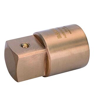 Non-sparking 1" to 3/4" adapter made of copper beryllium, with square drive