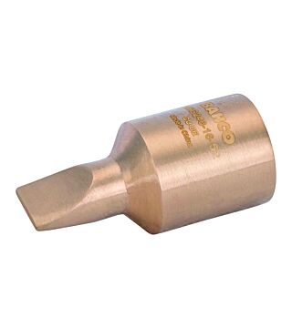 Non-sparking 1/2" screwdriver bit insert made of copper beryllium, 52 mm