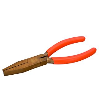 Flat nose pliers made of copper beryllium, spark-free, 150 mm