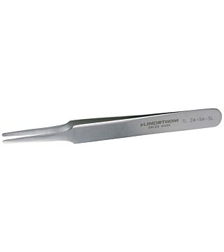 High precision tweezers, Sline, flat/rounded, 120 mm