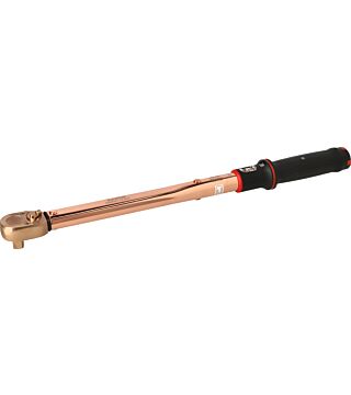 Non-Sparking Mechanical Adjustable Torque Click Wrenches with Window Scale and Fixed Ratchet Head in Copper Beryllium