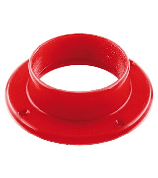 Flange, 50 mm for extraction cabinet, red