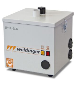 Extraction device WSA-5LR for soldering fumes with 2 Extraction nozzles, 80m³/h at 1,900 Pa