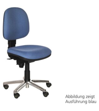 ESD Chair COMFORT CHAIR, blue, soft castors